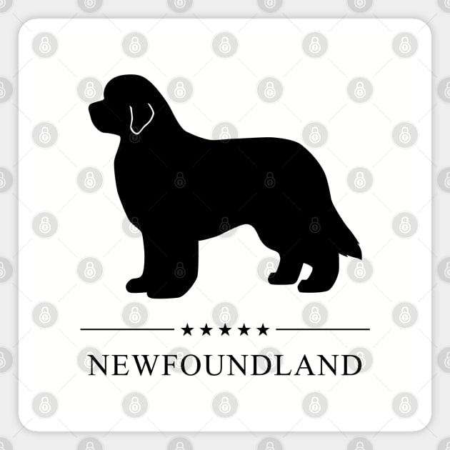 Newfoundland Black Silhouette Magnet by millersye